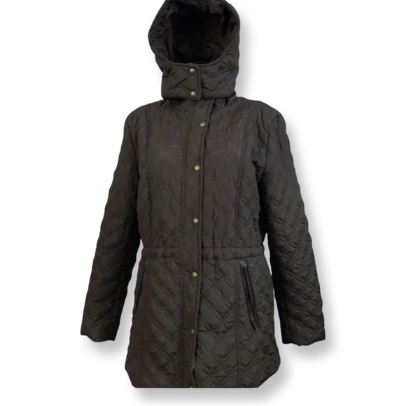 MARC New York Performance Women’s Quilted Puffer Brown Coat Size Large - Picture 1 of 4